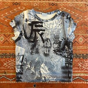 Chinese Dragon Crop Top